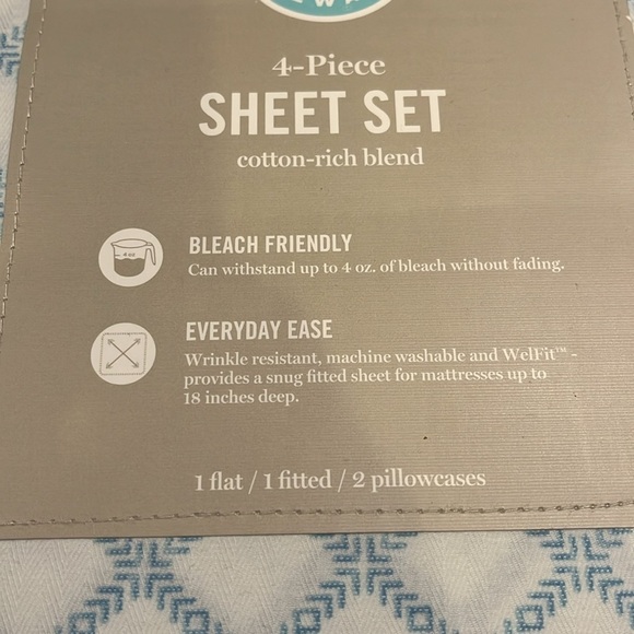 NWT Martha Stewart Bleach Master 4 piece Sheet Set Size King - Picture 9 of 9